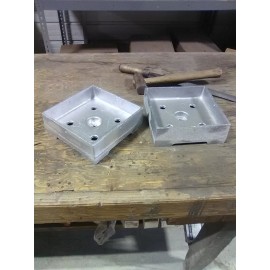 Ben Douglas Foundry Post Base, Anchored 8x8 Heavy Cast Aluminum, Contractor Pack of 2  MADE IN USA