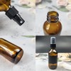 LIYUABU 60ml Amber Glass Spray Bottles,Small Empty Fine Mist Perfume