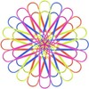 Clips de papel grandes, 50 clips de papel gigantes, multicolores,