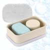 Silicone Travel Soap Case, Leakproof Soap Container with Lid, Portable
