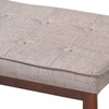 Baxton Studio Itami Mid-Century Modern Light Grey Fabric Upholstered Medium