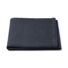 Muji Cotton Linen Waffle Weave Blanket, 31.5 x 51.2 inches (80 x 130 cm), Navy 84758386
