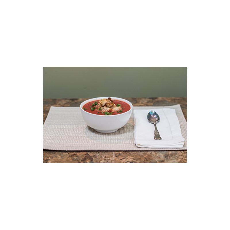 BIA Cordon Bleu 24-Ounce Chowder Bowl, Set of 4, White