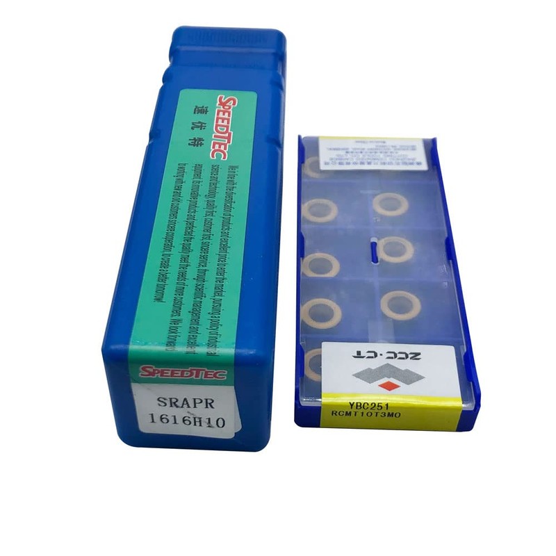 RHFGYY SRAPR1616H10 + 10 piezas RCMT10T3 (R5) Insertos redondos de