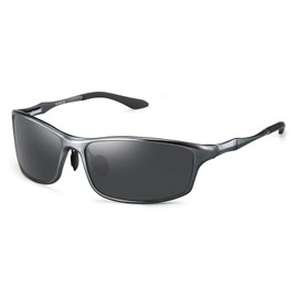 SOXICK Sunglasses, Clip-On, Driving, Discoloring, Dimming, Polarized Glasses, Front Apart Clip, Ultra Lightweight, UV400, UV Protection, Day and Night, Driving, Baseball, Bicycle, Running, Golf, 6688