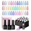Beetles 20Pcs Gel Nail Polish Kit, with Glossy & Matte