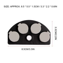 KooingTech 4 Dish Watch Oiler, Watch Repair Accessories for Professionals and Hobbyists, Unisex, Modern Style, Black Case, Black Dial, Not Water Resistant