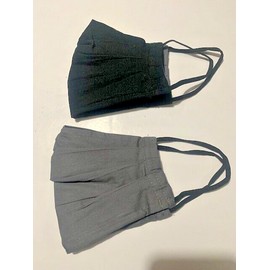 Goodfellow 12 Goodfellow Adult Reusable Fabric Cotton Face Masks LG/XL Grey/Black (6 2Pks)