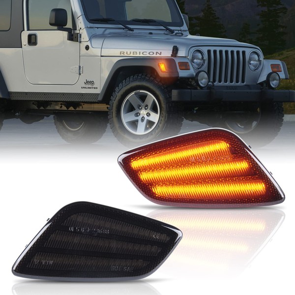 Gempro Led Side Marker Lights Front Signal Lamps for 1997-2006
