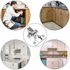 BESTEEL 4 Pack 1/2 inch Overlay Soft Close Cabinet Door