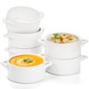 SOUJOY 6 Pack French Onion Soup Bowls, 22Oz Porcelain Serving