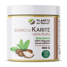 Bio-Sheabutter – 400 g – 100 % rein und unraffiniert – natürlich und 100 % pflanzlich – kaltgepresst – für alle Hauttypen. Planète au Naturel