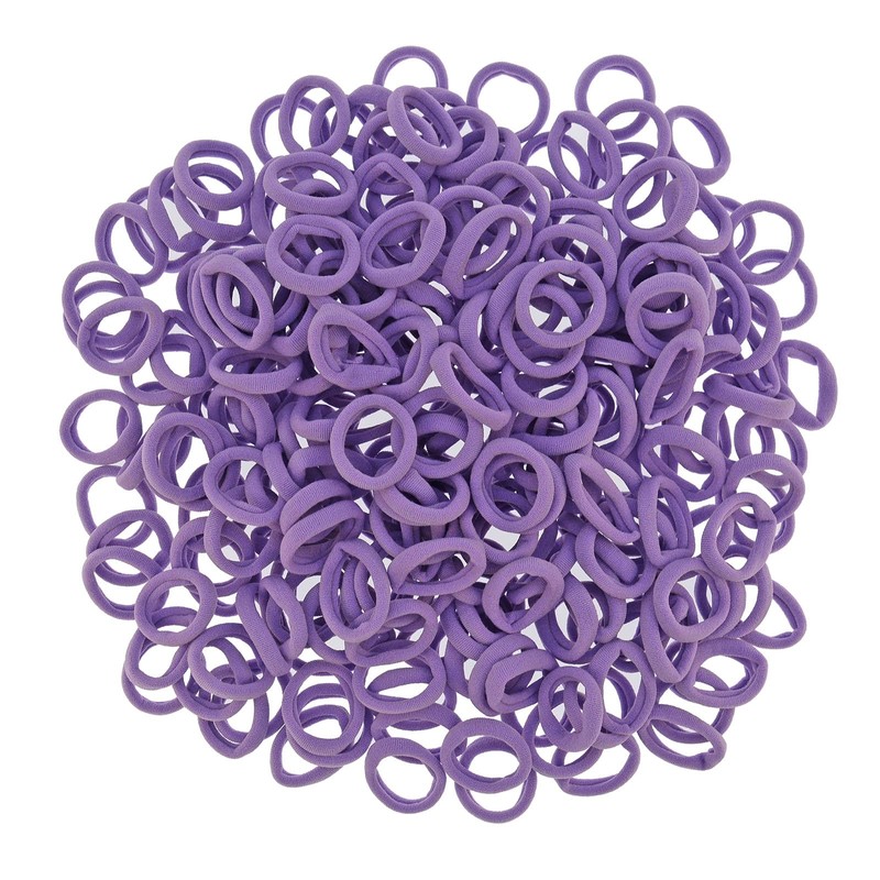 200 Pcs Solid Color Cotton Hair Ties for Women Girls'