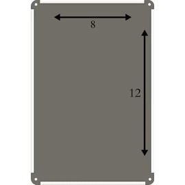 BDTS Metal Warning Sign 8x12 inches Sign Belgian Shepherd Malinois Dog Home Protected by Good Lord and Novelty Metal Sign