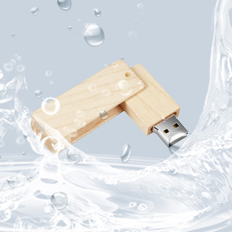 GARRULAX USB Flash Drive, 8 GB Wooden USB 2.0 High