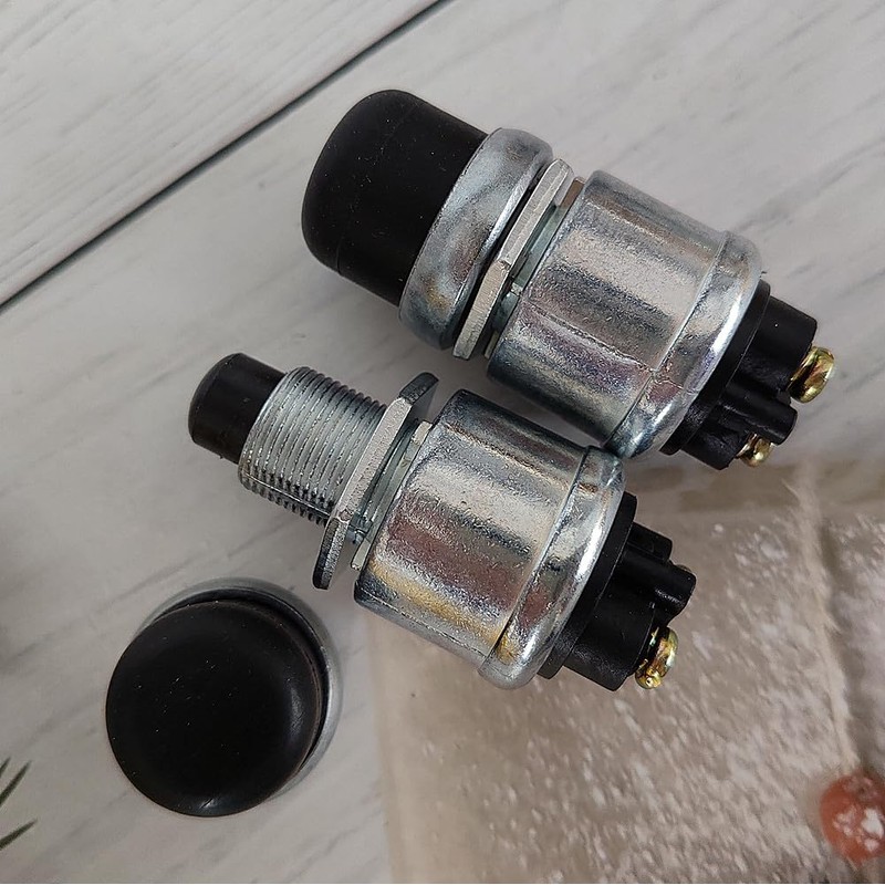 Engine Start Push Button Switch, 12V 50A Weatherproof Push to