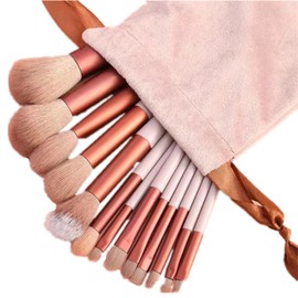 Juego de brochas de maquillaje de 13 piezas, brochas de maquillaje sintéticas de alta calidad, brochas de contorno, brochas de maquillaje...          