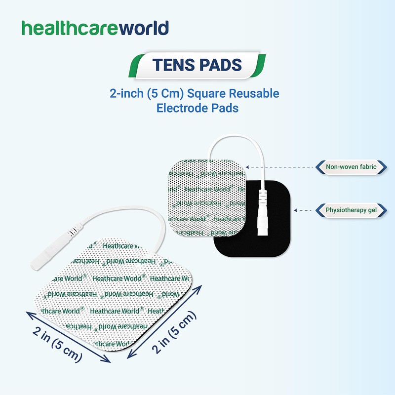 Mini Wireless TENS Machine & Leads & 4 TENS Pads