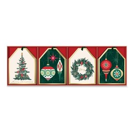 Punch Studio Vintage Christmas Gift Tag Set of 16 (50503)