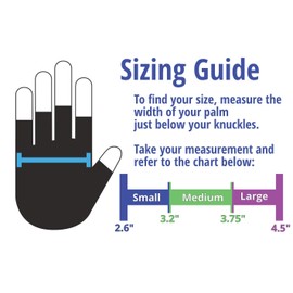 Comfort Fit Copper Infused Compression Gloves - Large