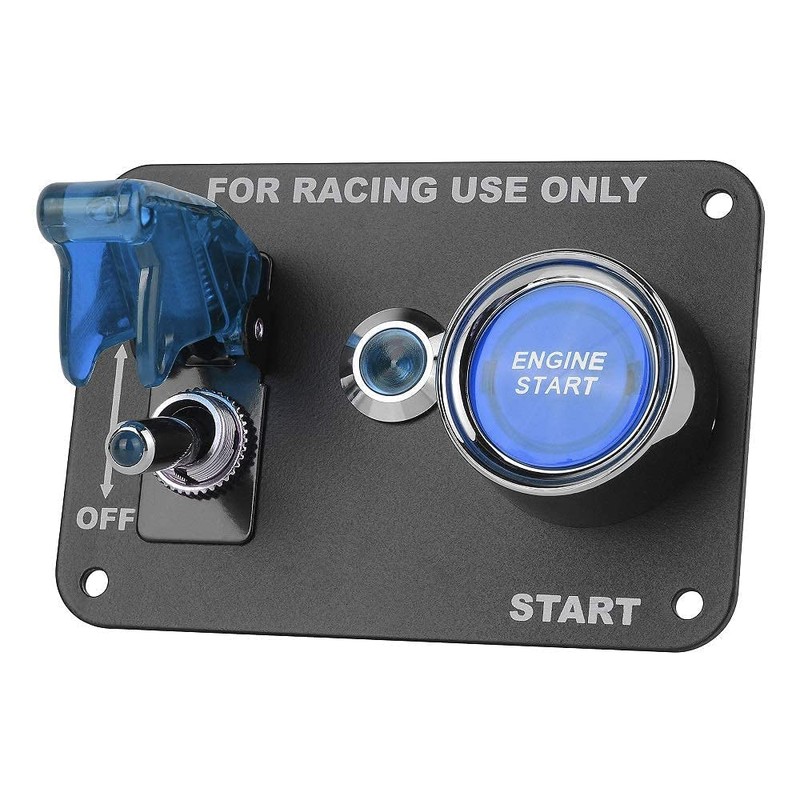 DC 12V Ignition Switch Panel 2 in 1 Car Engine