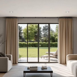 MaKefeile Bendable Ceiling Curtain Track Ceilings Mount or Wall Mounted Heavy-Duty Room Divider Curtains Rails for Living room Bedroom Shower Privacy RV Garage Dividers with Clips，Black 6 FT