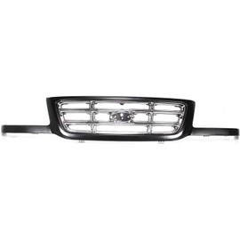 Garage-Pro Grille Assembly Compatible with 2001-2003 Ford Ranger Black Shell with Chrome Insert