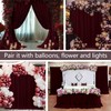 KUKUSOUL 10x10FT Wedding Curtain Backdrop Burgundy Curtains for Parties Wedding