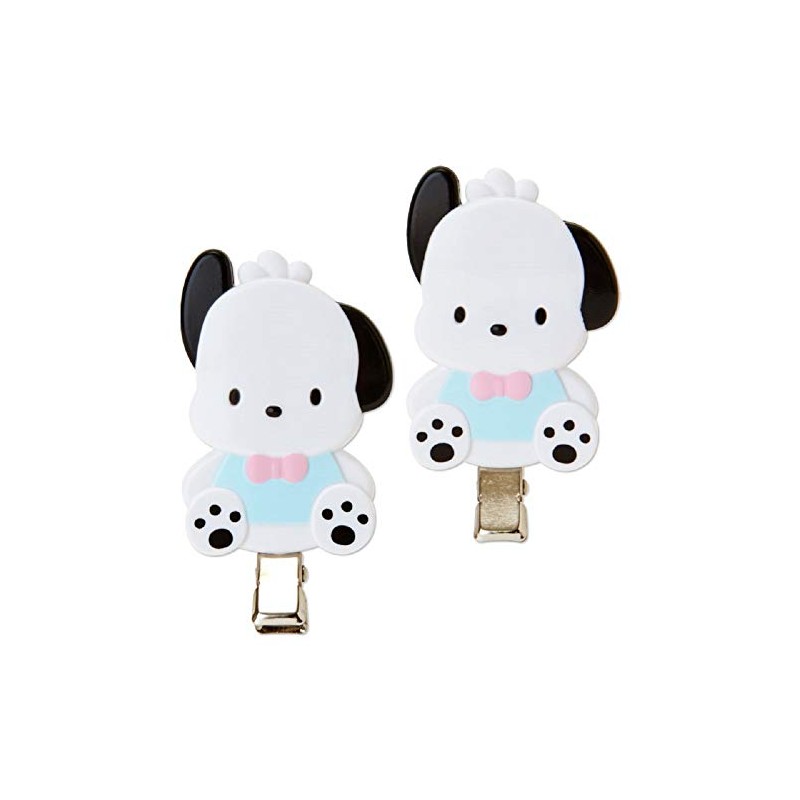 Sanrio N-1803-813575 Pochacco Hair Clip for Bangs, 1.1 x 0.4