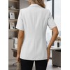 Mina Self Short Sleeve Blazer Jacket for Women 2026 White