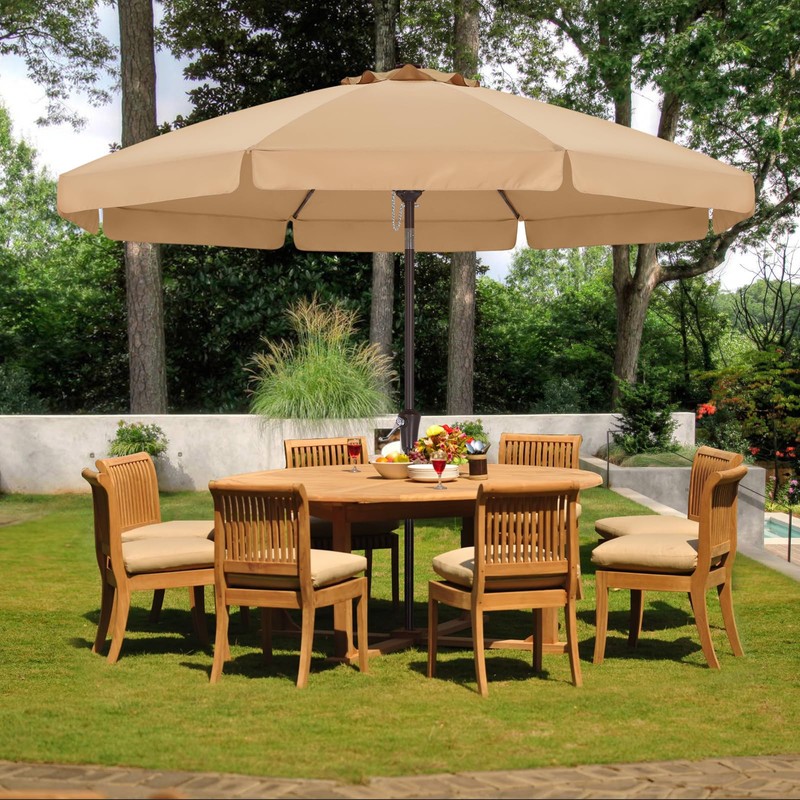 ABCCANOPY Patio Umbrella 9ft, Outdoor Table Umbrella with Push Button