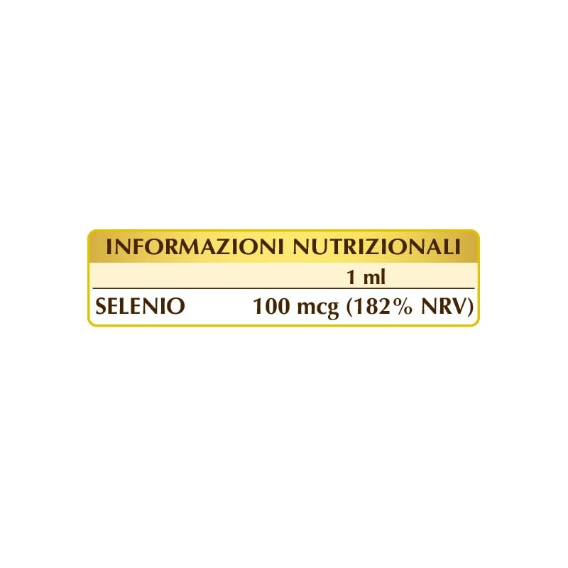 Integratore SELENIO PURO liquido analcolico - 100 ml (dosi per