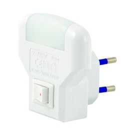 Velamp IL09LEDWH energy-saving LED night light with twilight on-off switCh, White