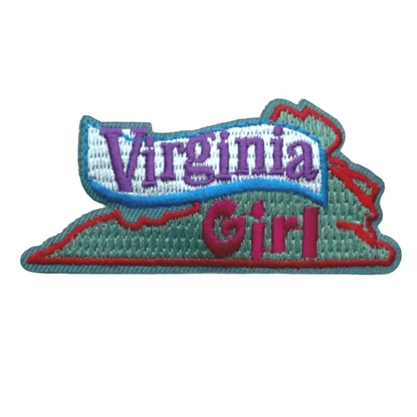 Virginia Girl Badge 2 inch Patch AVA2403 F1D33P