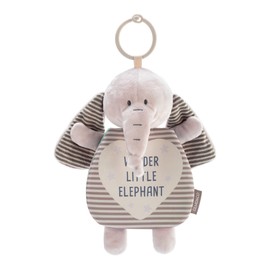 DEMDACO Wonder Little Elephant 6 Inch Childrens Plush Stroller Toy and Soft Book