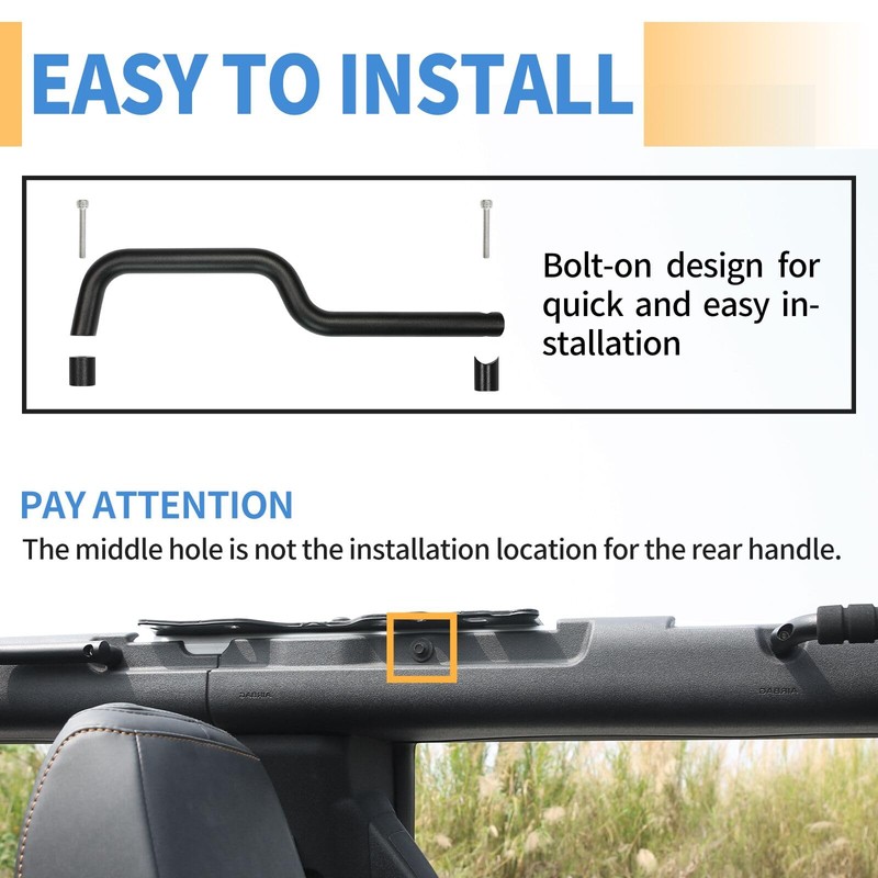 ROADER Bronco Front & Rear Roll Bar Grab Handles for