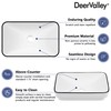 DeerValley Vessel Sink Rectangular, 18.9"x11.61" White Semi Recessed Bathroom Sink