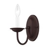 Livex Lighting 4151-04 Home Basics 1 Light Black Wall Sconce