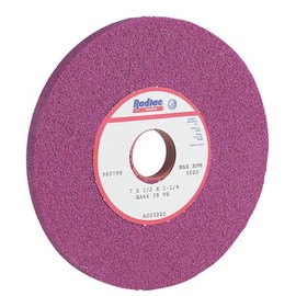 RADIAC Ruby Surface Grinding Wheel - Size: 10" x 1/2" x 1-1/4" Style: Straight - Type 01 - No Recess Specification: RA46-J8-V8