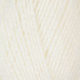 Robin premium acrylic double knit yarn, shade 040, White