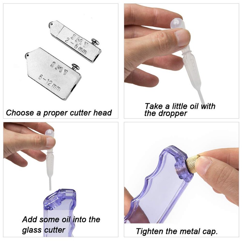 IMT Pistol Grip Oil Feed Glass Cutter Tungsten Carbide, Professional
