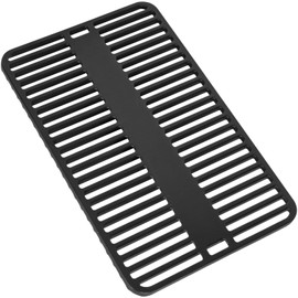 DELSbbq 80631 Cast Iron Cooking Grate for Weber Go-Anywhere, Grill Grate for Charcoal and Gas Go-Anywhere Grills, 16" x 10" Grill Grid for Outdoor Camping BBQ, Replacement for Weber 70211 3634 67195