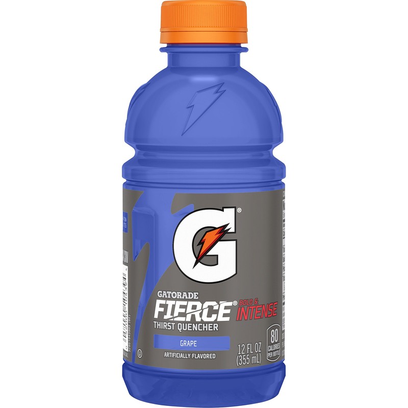 Gatorade Fierce Thirst Quencher, Grape, 12 Ounce Bottles (Pack of