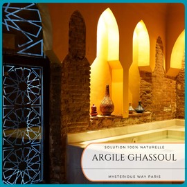 Clay 200g Natural Powder Masks for Body and Face Care - Exfoliating Cleanses Soft - Detoxifies Skin Mask Natural (Ghassoul)