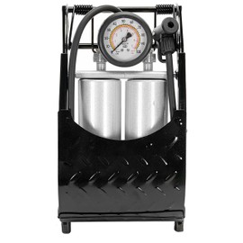 X Factor Double Barrel Bicycle Foot Pump