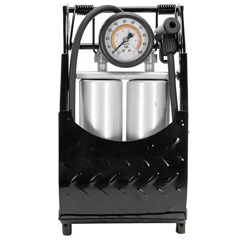X Factor Double Barrel Bicycle Foot Pump