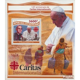 Central African Republic miniature sheet 1690 (complete. issue) unmounted mint/never hinged ** MNH 2017 Caritas international (Stamps for collectors) Christianity