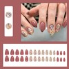 Boloshine 30 Pcs False Nails Short, Fresh Flowers Press on
