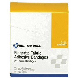 First Aid Only G128 Woven Adhesive Heavy Weight Fingertip Bandage Strip 25/BX