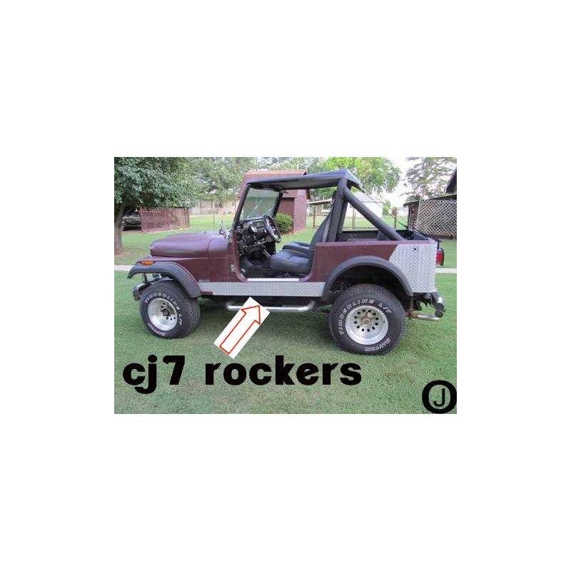 Fits with JEEEP CJ7 DIAMOND PLATE ROCKER PANEL SET OF